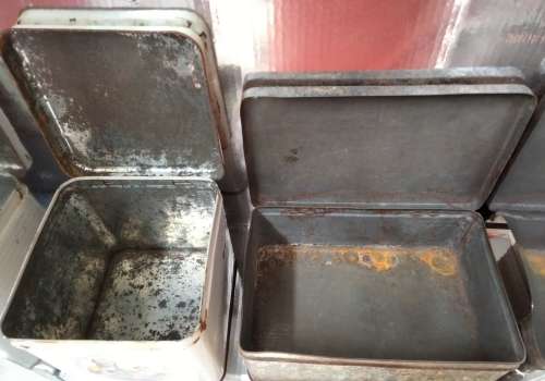 2 Mazawattee Tea Tins distressed *Look At My BUY NOW Listing*NO WAITING
