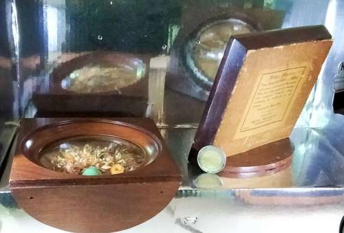 2 SA  srtist Dried flowers bouquet - Wood Frame Convex Glass
