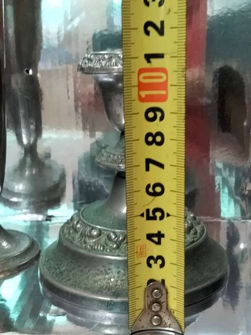 3 plated items 2 candle sticks Holders +1 Vase Look at my Buy Now listings No Waiting