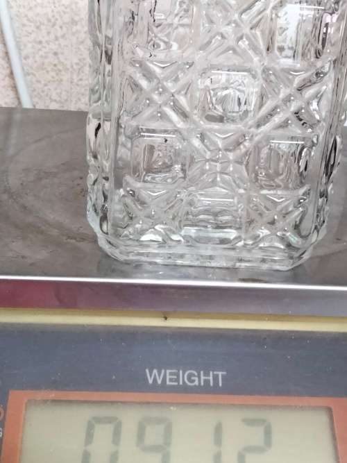 STUNNING Glass Decanter+Stopper Quality Hob cut 910grams bid each 2LOOK At All My BUY NOW*NO WAITING