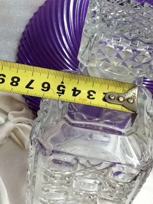 STUNNING Glass Decanter+Stopper Quality Hob cut 910grams bid each 2LOOK At All My BUY NOW*NO WAITING