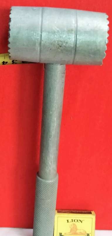 1 Metal Hammer meat tenderiser Metal solid w700grm