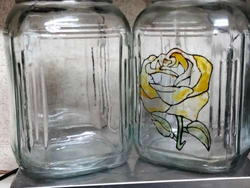 1 Sweeties Glass Bottles + Green Tin lid HOOSIER  Bid for 1 - Available 2 at My Buy Now-No Waiting