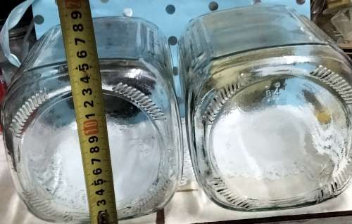 1 Sweeties Glass Bottles + Green Tin lid HOOSIER  Bid for 1 - Available 2 at My Buy Now-No Waiting