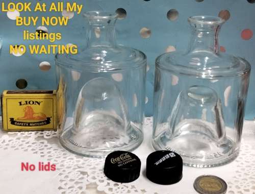 Vintage MOD DEP Bottle Glass No LidsLOOK At My BUY NOW listings NO WAITING