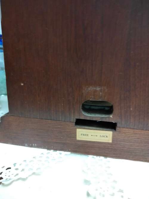 Blessing CLOCK in wood case battery operated clock no mechanism bottom part works