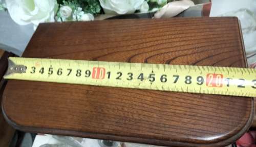 Blessing CLOCK in wood case battery operated clock no mechanism bottom part works