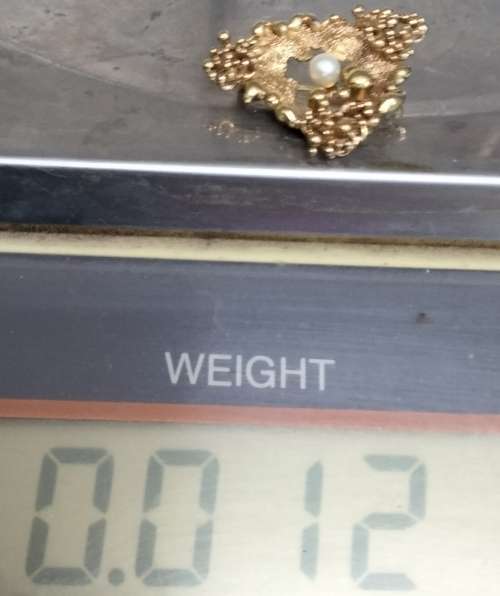 Brooch Genuine Pearl Setting Rolled Gold back catch missing LOOK At My BUY NOW items NO WAITING
