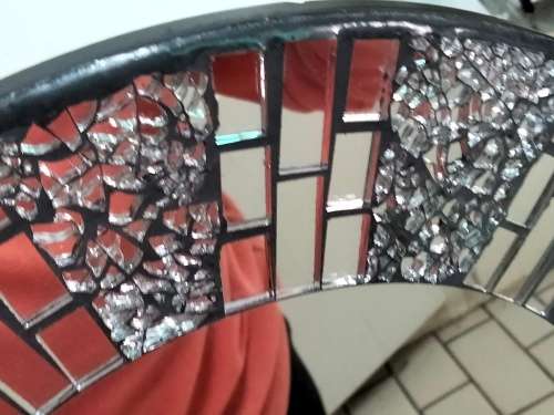 EXQUISITE Decorative Mosaic Mirror middle + top hole to hang LOOK at My BUY NOW Listings*No WAITING