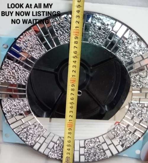 EXQUISITE Decorative Mosaic Mirror middle + top hole to hang LOOK at My BUY NOW Listings*No WAITING