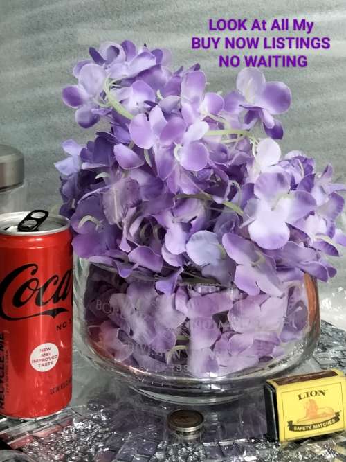 VASE Lead Crystal clear GLASS .only script on on side  LOOK At All My BUY NOW LISTINGS NO WAITING