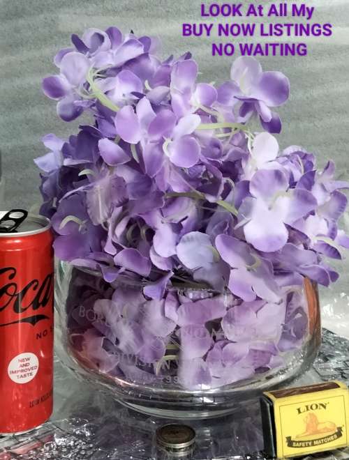 VASE Lead Crystal clear GLASS .only script on on side  LOOK At All My BUY NOW LISTINGS NO WAITING
