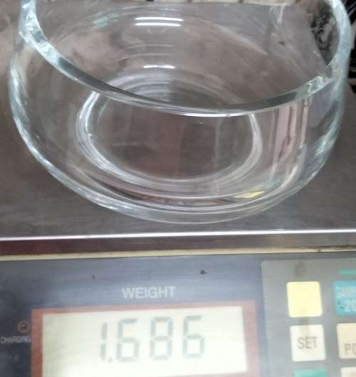 VASE Lead Crystal clear GLASS .only script on on side  LOOK At All My BUY NOW LISTINGS NO WAITING