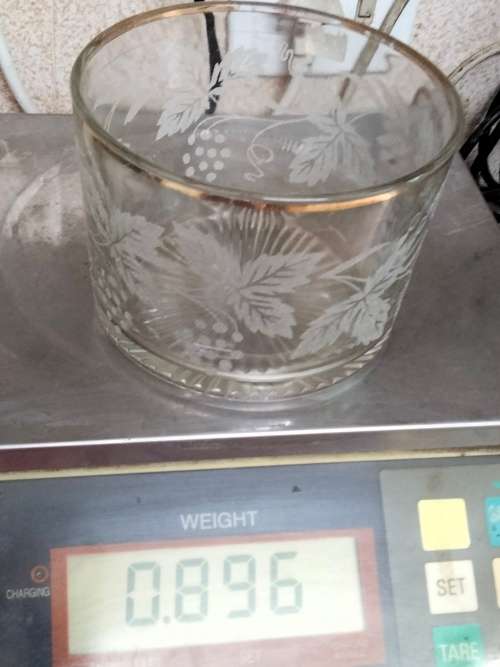 1950/60 Bartlett+Collins,*ICE TUB/Bucket Glass bowl embossed frieze around it