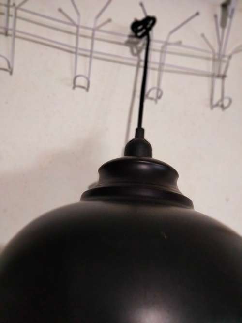 Enamel ceiling light black  and white interior Look At My BUY NOW listings NO WAITING
