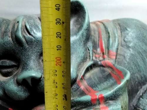 LARGE Vintage ceramic CAT figurine height 24 cm  LOOK At My BUY NOW LISTINGS NO WAITING