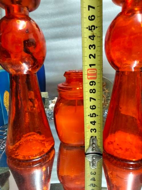 3Glass 2 Candle holder CandleOrTea lightOrVASE Spain+Jar candleIn*LOOKatMyBUYNOW LISTINGsNO WAITING