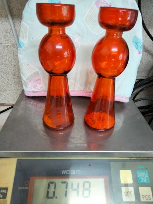 3Glass 2 Candle holder CandleOrTea lightOrVASE Spain+Jar candleIn*LOOKatMyBUYNOW LISTINGsNO WAITING