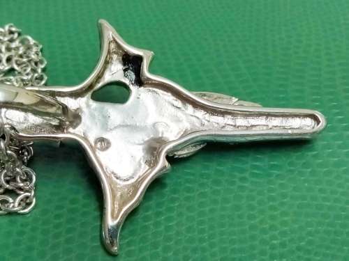 Celtic style STEEL DRAGON SWORD PENDANT+Neck Chain Silver Tone LOOK at My BUY NOW Listing NO WAITING