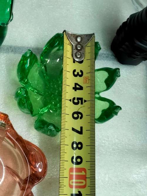 3 small  MURANO-decorative glass Pin Trays + 1 Animal -all for one bid