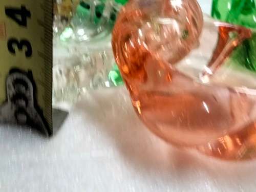 3 small  MURANO-decorative glass Pin Trays + 1 Animal -all for one bid