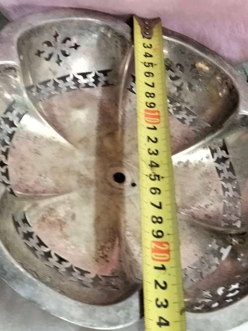JAMES DIXON Centre piece bowl Scalloped+cut out distressed Look at my Buy Now listings No Waiting