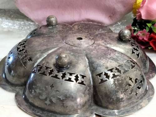 JAMES DIXON Centre piece bowl Scalloped+cut out distressed Look at my Buy Now listings No Waiting