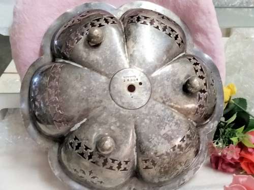 JAMES DIXON Centre piece bowl Scalloped+cut out distressed Look at my Buy Now listings No Waiting