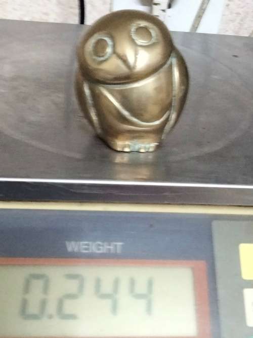 EXCEPTIONAL BRASS Figurine Owl + Brass decorative lidded JAR LOOK at My Buy Now items NO WAITING