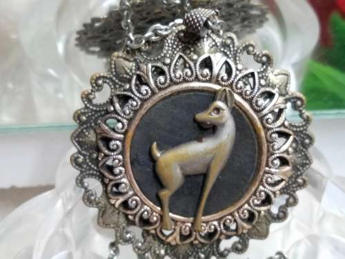 Unusual Pendant Buck  Nilio + filigree + chainLook at My BUY NOW NO WATIING