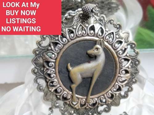 Unusual Pendant Buck  Nilio + filigree + chainLook at My BUY NOW NO WATIING