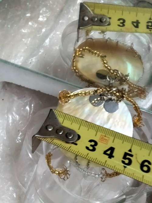 Necklace Mother of Pearl Pendant spacer gold silver beads LOOK At All My BUY NOW LISTINGS NO WAITING