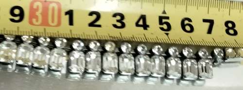 Necklace -Baguette circa1950~57 sq 58 Crystal Clasp damage LOOK At My BUY NOW - NO WAITING