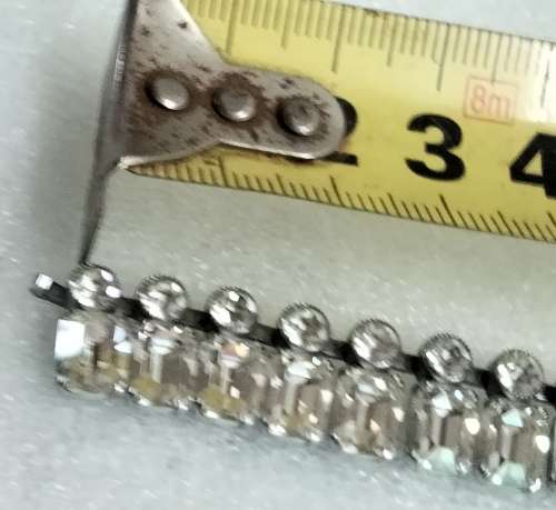 Necklace -Baguette circa1950~57 sq 58 Crystal Clasp damage LOOK At My BUY NOW - NO WAITING