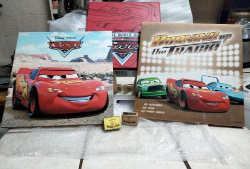 PAINTINGS Acrylic DISNEY 3 PIXAR   on canvas All one bid LOOK At My BUY NOW LISTING
