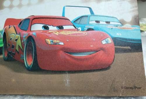 PAINTINGS Acrylic DISNEY 3 PIXAR   on canvas All one bid LOOK At My BUY NOW LISTING