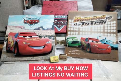 PAINTINGS Acrylic DISNEY 3 PIXAR   on canvas All one bid LOOK At My BUY NOW LISTING