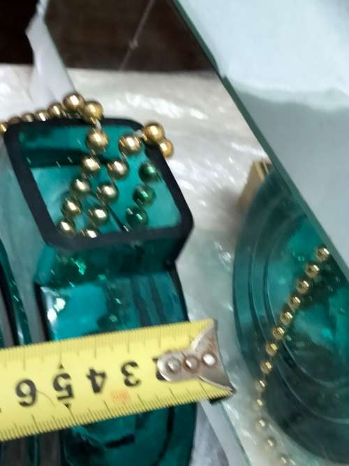 Vases - Glass 1 Sun style Teal textured Spiral swirl design Look at my Buy Now listings No Waiting