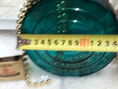 Vases - Glass 1 Sun style Teal textured Spiral swirl design Look at my Buy Now listings No Waiting
