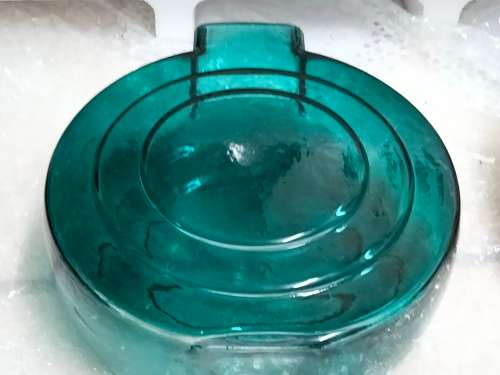 Vases - Glass 1 Sun style Teal textured Spiral swirl design Look at my Buy Now listings No Waiting