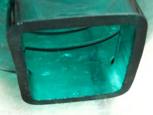 Vases - Glass 1 Sun style Teal textured Spiral swirl design Look at my Buy Now listings No Waiting