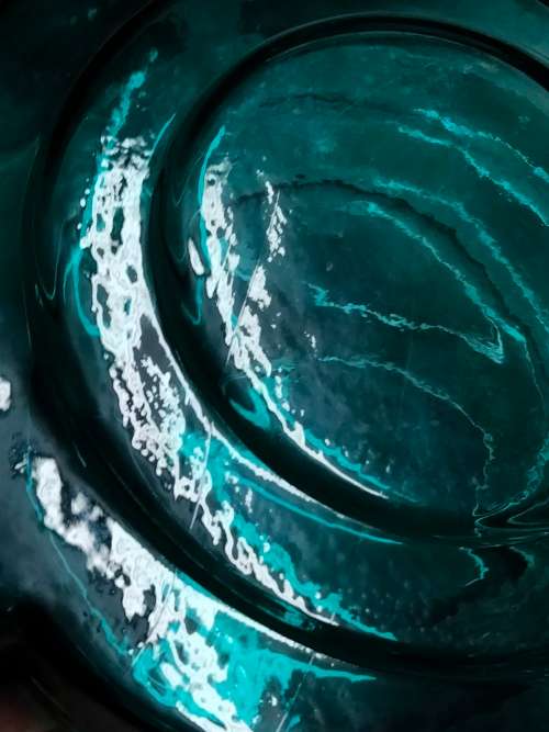 Vases - Glass 1 Sun style Teal textured Spiral swirl design Look at my Buy Now listings No Waiting