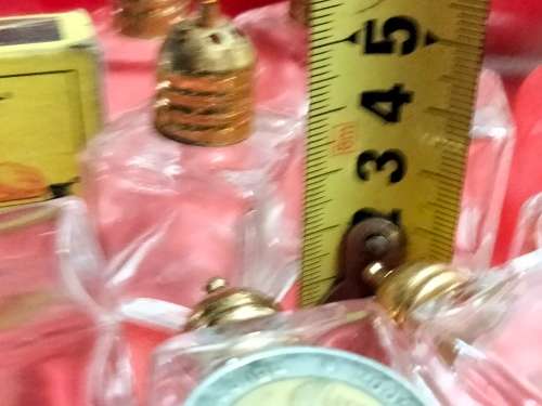 SALTS - set 8 GOLD EPNS Lids + Crystal glass body`s