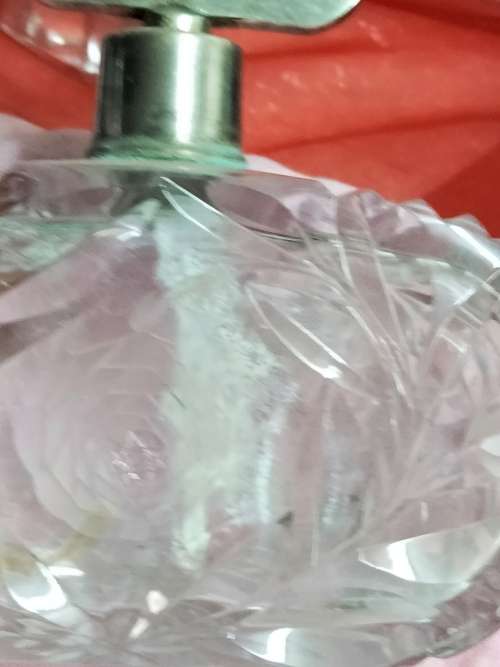 1920s ROYAL BRIERLEY ROSE CUT GLASS CRYSTAL PERFUME ATOMISER*No Pump LOOK At My BUY NOW * NO WAIT
