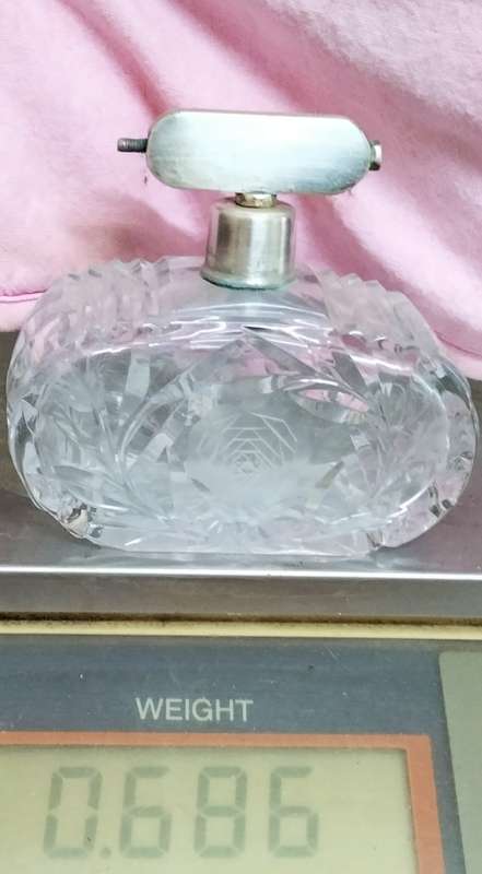 1920s ROYAL BRIERLEY ROSE CUT GLASS CRYSTAL PERFUME ATOMISER*No Pump LOOK At My BUY NOW * NO WAIT