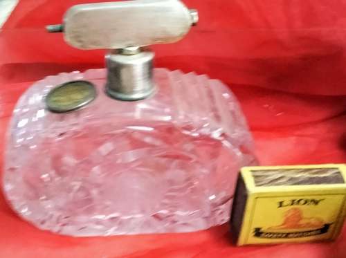 1920s ROYAL BRIERLEY ROSE CUT GLASS CRYSTAL PERFUME ATOMISER*No Pump LOOK At My BUY NOW * NO WAIT