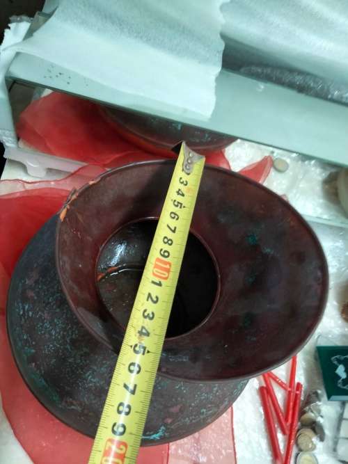 Copper Pitcher No handle distressed Patina - dings No handle Look at my Buy Now listings No Waiting
