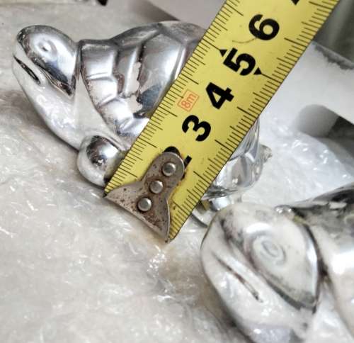 Turtles X2 -  Oriental good luck symbols Ceramic silver coating loss