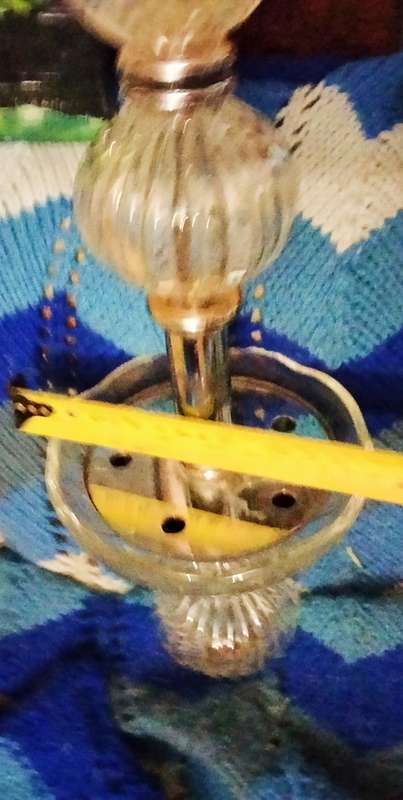 Chandelier ART Deco Chrome+3 ribbed Glass NO electric partsLOOK At My BUY NOW LISTINGS NO WAITING