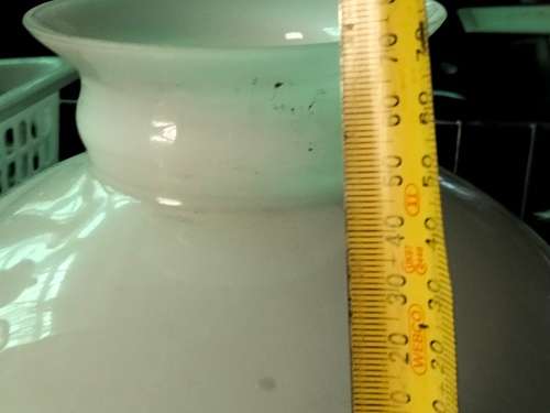 EXCEPTIONAL!!Oil Lampshade Vintage White   LOOK At My BUY NOW LISTINGS NO WAITING